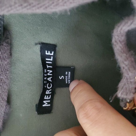 J.Crew Women's Jacket Size Small Army Green Waxed - Picture 5 of 9